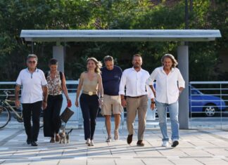 Με Γιάννη Γρηγορίου στο πλευρό της η Μ.Καρυστιανού στη Λάρισα