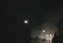 Φωτιά σε φορτηγό τη νύχτα στη ΠΑΘΕ στο ύψος του Κροκίου