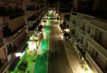 Βάφτηκε πράσινη και πάλι η λεωφορειολωρίδα στη Δημητριάδος