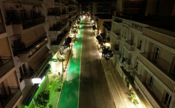 Βάφτηκε πράσινη και πάλι η λεωφορειολωρίδα στη Δημητριάδος