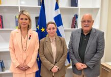 Ζ. Μακρή – Σ. Περίσσης με την ΓΓ Δημόσιας Περιουσίας Α. Γιαννακάκη
