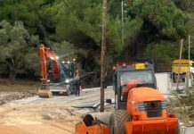 Έγινε άμεσα απο την ΓΕΚ ΤΕΡΝΑ η προσωρινή αποκατάσταση στη Λύρη