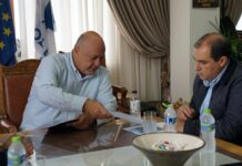 Φάκελο με τις καταστροφές της αγροτικής οδοποιίας παρέδωσε ο Α.Μπέος στον Κ.Κατσαφάδο