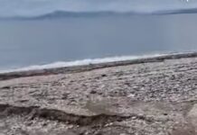 Ζημίες και στα καλοκαιρινά μπιτσ μπαρ στη Άφφησο – “Βομβαρδισμένη” η παραλία